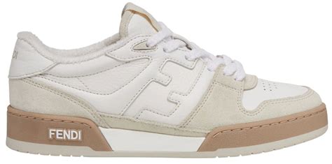 fendi match white suede low tops|fendi match shoes.